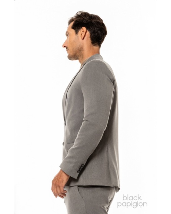 Κοστούμι Over/D γκρι SLIM FIT