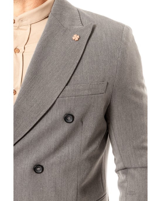 Κοστούμι Over/D γκρι SLIM FIT