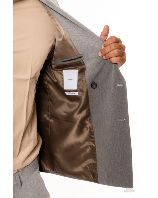 Κοστούμι Over/D γκρι SLIM FIT