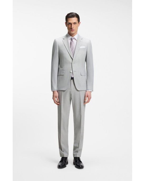 Κοστούμι Boss γκρι SLIM FIT