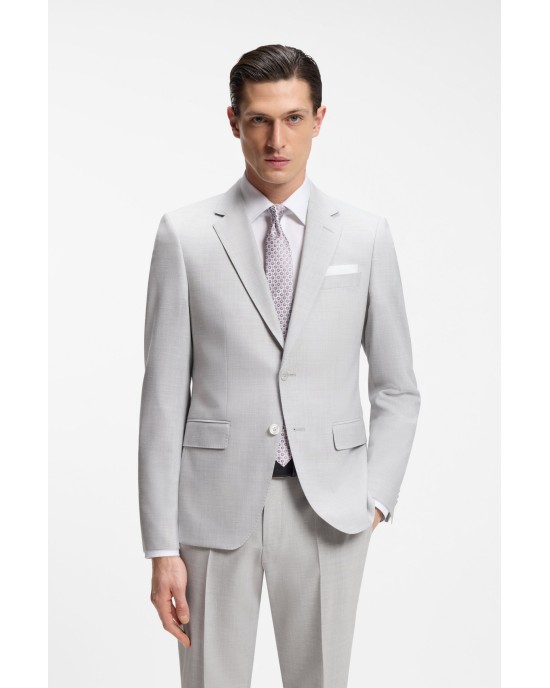 Κοστούμι Boss γκρι SLIM FIT