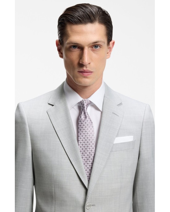 Κοστούμι Boss γκρι SLIM FIT