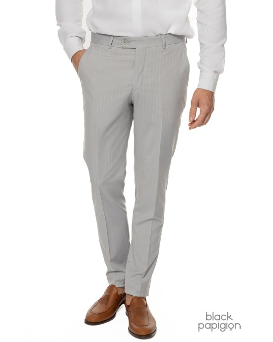 Κοστούμι Black Papigion γκρι SLIM FIT
