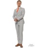 Κοστούμι Black Papigion γκρι SLIM FIT