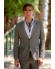 Κοστούμι Hugo γκρι SLIM FIT