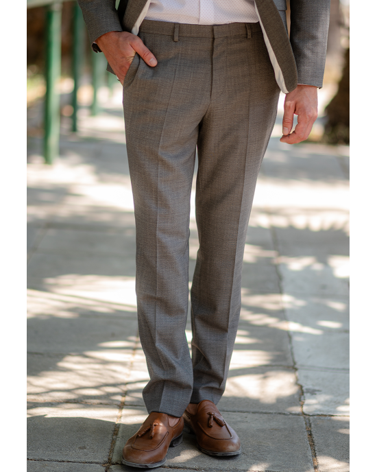 Κοστούμι Hugo γκρι SLIM FIT