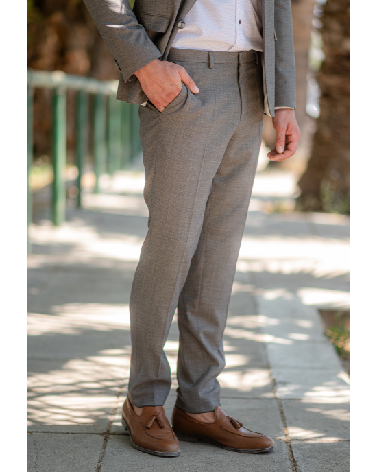 Κοστούμι Hugo γκρι SLIM FIT