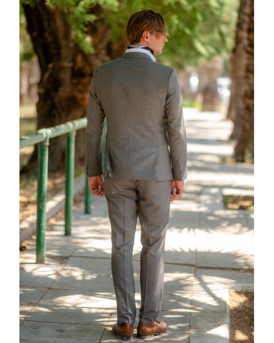 Κοστούμι Hugo γκρι SLIM FIT
