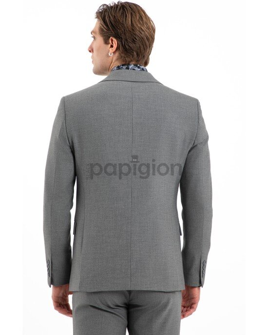 Κοστούμι Vittorio Pescara γκρι SLIM FIT