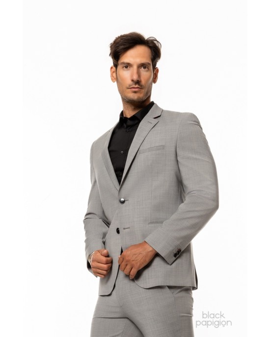 Κοστούμι Hugo γκρι SLIM FIT