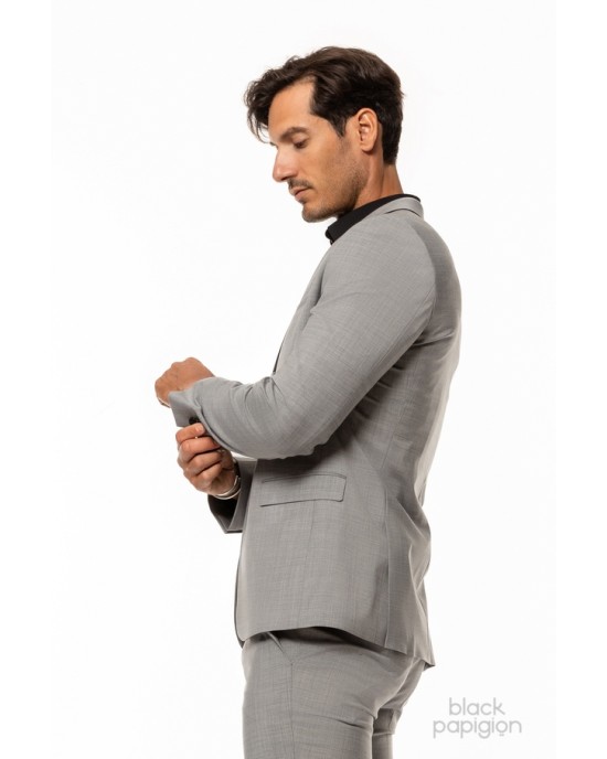 Κοστούμι Hugo γκρι SLIM FIT