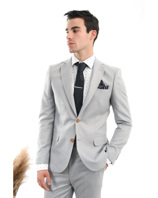 Κοστούμι Vittorio Verno Γκρι SLIM FIT