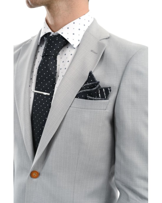 Κοστούμι Vittorio Verno Γκρι SLIM FIT