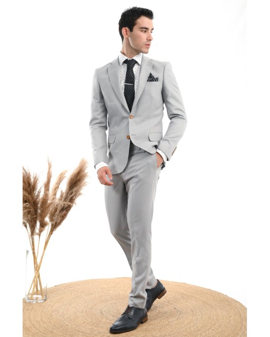 Κοστούμι Vittorio Verno Γκρι SLIM FIT