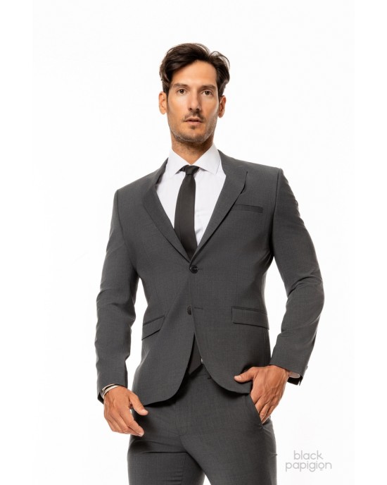 Κοστούμι Hugo γκρι SLIM FIT