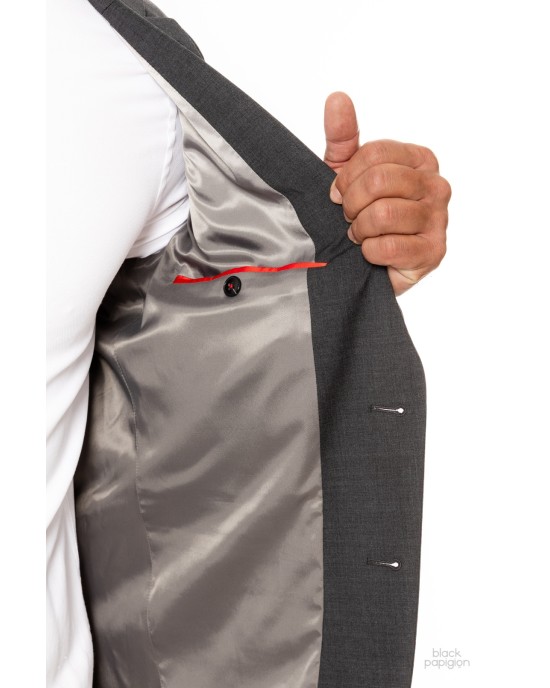 Κοστούμι Hugo γκρι SLIM FIT