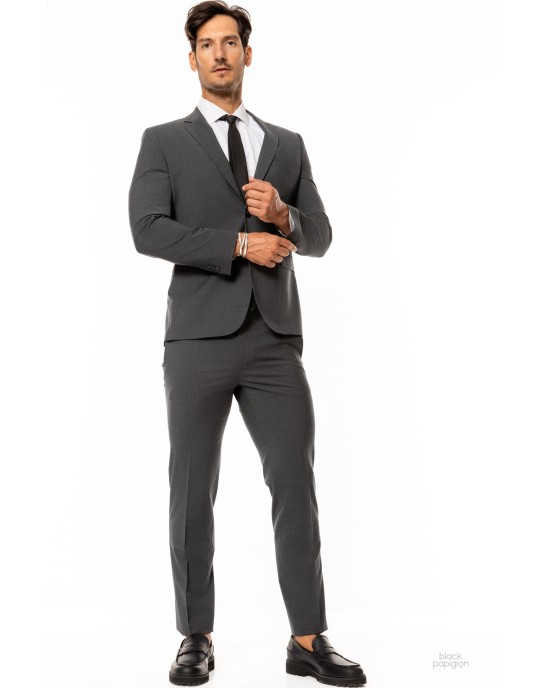 Κοστούμι Hugo γκρι SLIM FIT