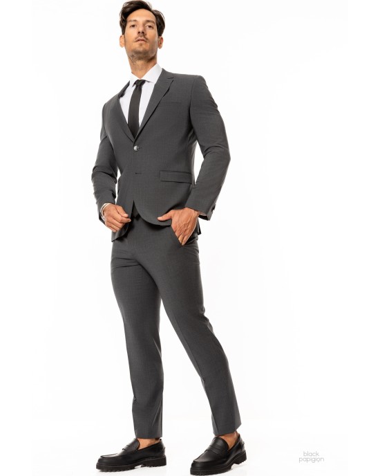 Κοστούμι Hugo γκρι SLIM FIT
