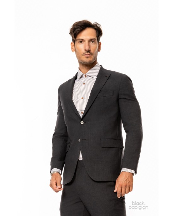 Κοστούμι Michael γκρι σκούρο SLIM FIT
