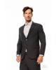 Κοστούμι Michael γκρι σκούρο SLIM FIT