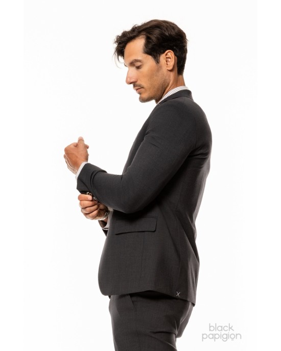 Κοστούμι Michael γκρι σκούρο SLIM FIT