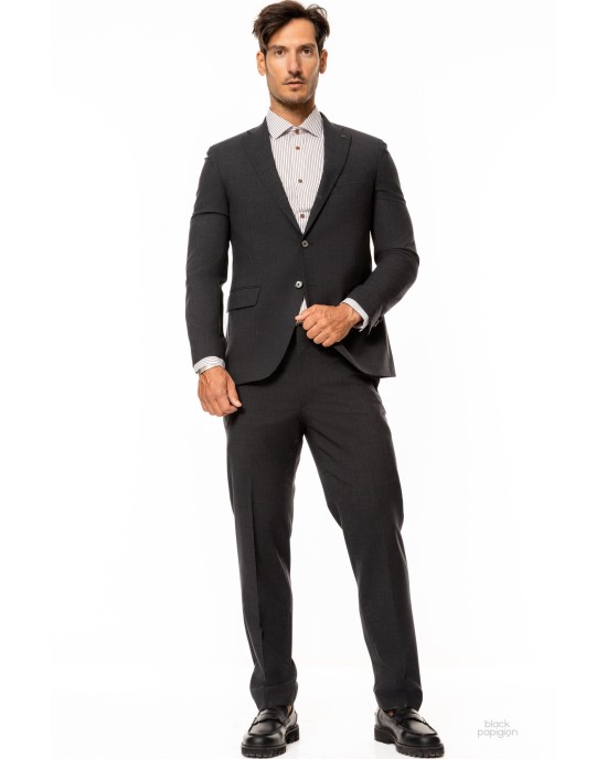 Κοστούμι Michael γκρι σκούρο SLIM FIT