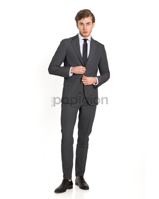 Κοστούμι Vittorio Paolo γκρι SLIM FIT