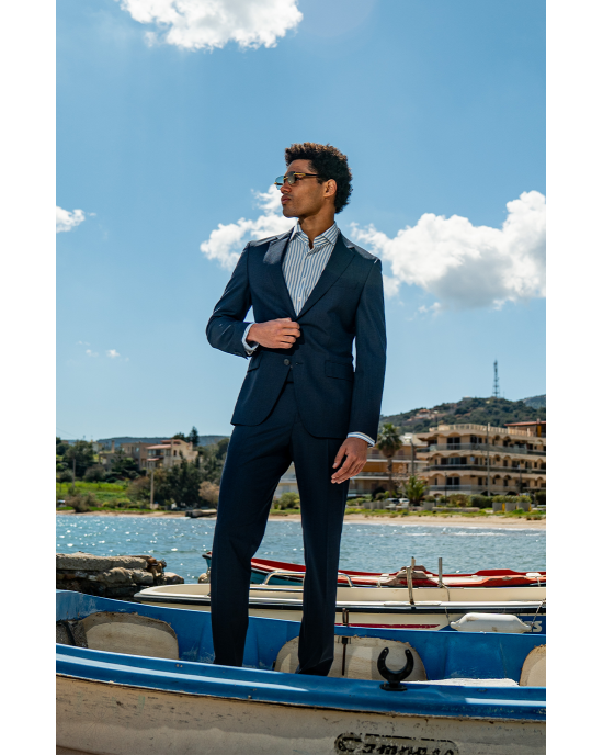 Κοστούμι Boss μπλε SLIM FIT