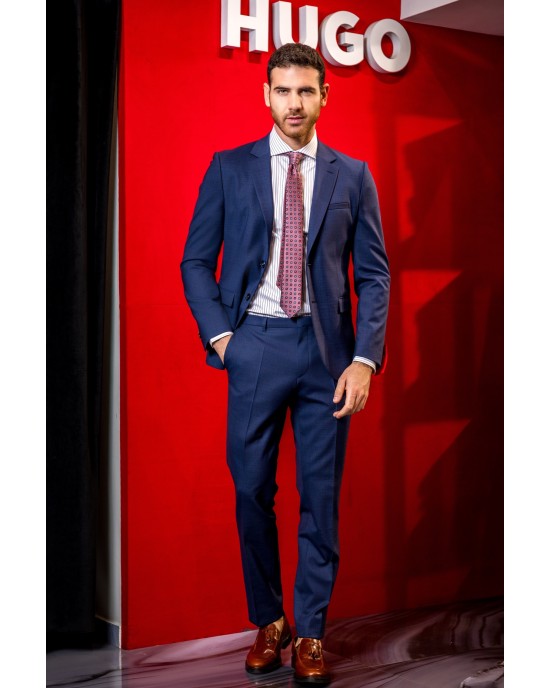 Κοστούμι Hugo μπλε SLIM FIT