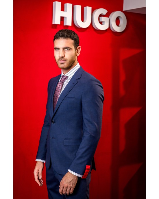 Κοστούμι Hugo μπλε SLIM FIT