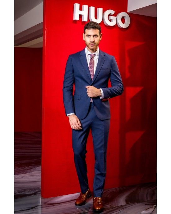 Κοστούμι Hugo μπλε SLIM FIT