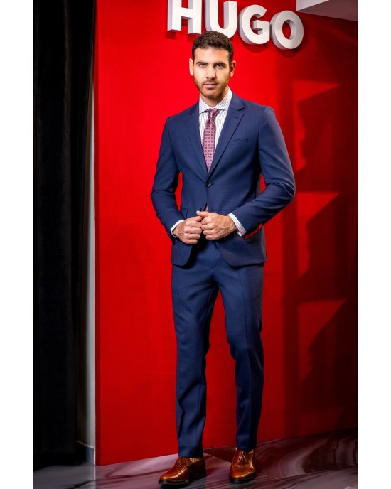 Κοστούμι Hugo μπλε SLIM FIT