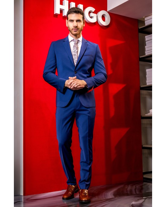 Κοστούμι Hugo μπλε SLIM FIT