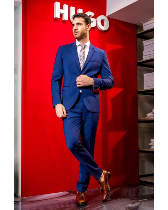 Κοστούμι Hugo μπλε SLIM FIT