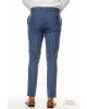 Κοστούμι Italian Job μπλε με άσπρη ρίγα SLIM FIT