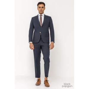 Κοστούμι 19V69 Italia Versace Abbigliamento Moher Strech μπλε