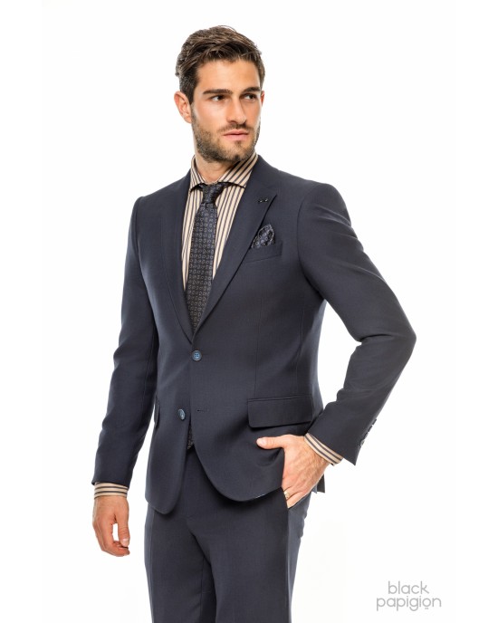 Κοστούμι Black Papigion μπλε SLIM FIT