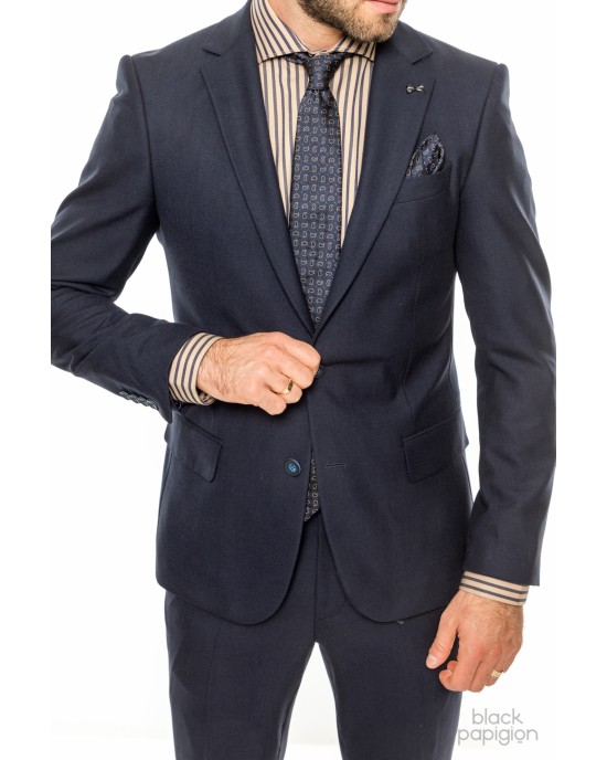 Κοστούμι Black Papigion μπλε SLIM FIT