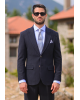 Κοστούμι 19V69 Italia Versace Abbigliamento Palermo μπλε SLIM FIT