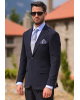 Κοστούμι 19V69 Italia Versace Abbigliamento Palermo μπλε SLIM FIT