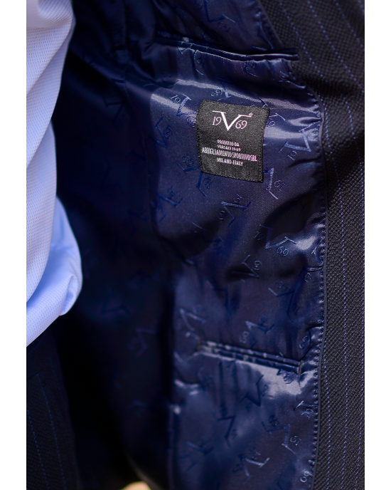 Κοστούμι 19V69 Italia Versace Abbigliamento Palermo μπλε SLIM FIT