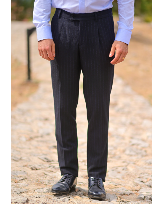 Κοστούμι 19V69 Italia Versace Abbigliamento Palermo μπλε SLIM FIT