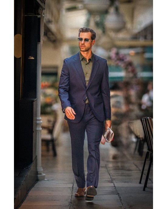Κοστούμι Hugo μπλε SLIM FIT