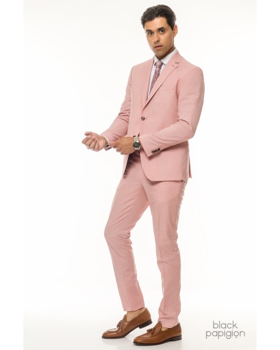 Κοστούμι Artisti Italiani ροζ SLIM FIT