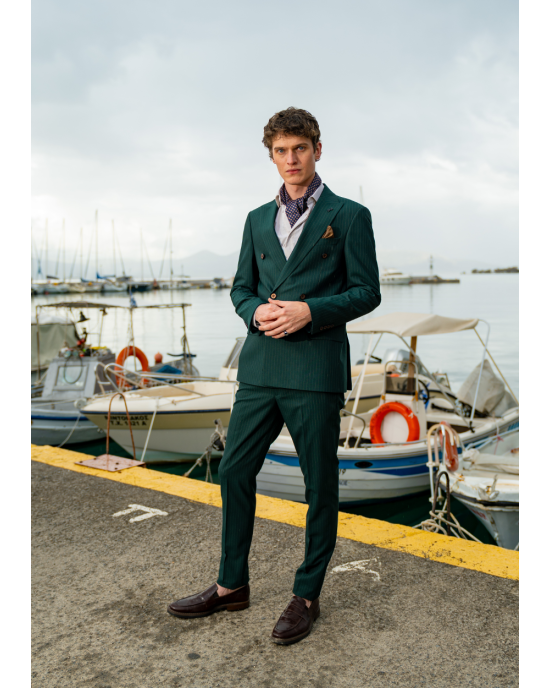 Κοστούμι Black Papigion Mandova πράσινο SLIM FIT