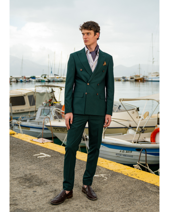 Κοστούμι Black Papigion Mandova πράσινο SLIM FIT