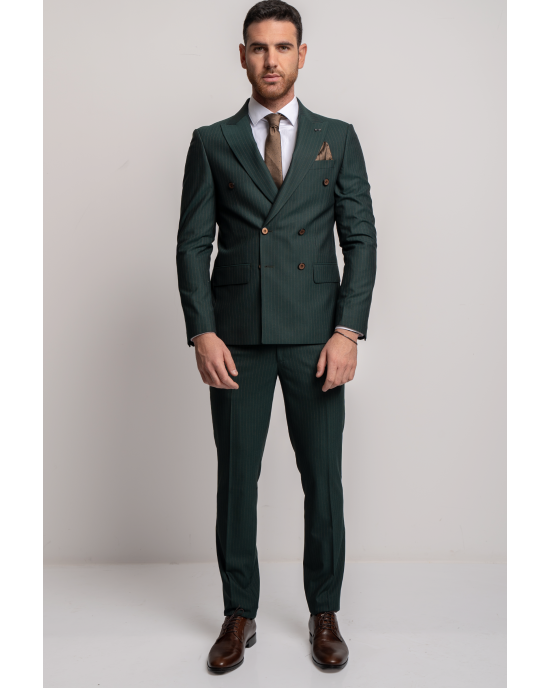 Κοστούμι Black Papigion Mandova πράσινο SLIM FIT