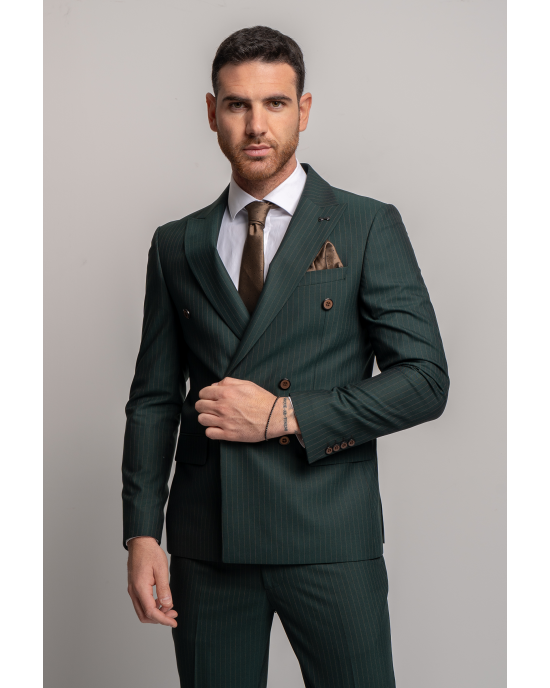 Κοστούμι Black Papigion Mandova πράσινο SLIM FIT