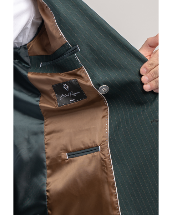 Κοστούμι Black Papigion Mandova πράσινο SLIM FIT