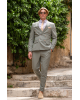 Κοστούμι Black Papigion χακί SLIM FIT